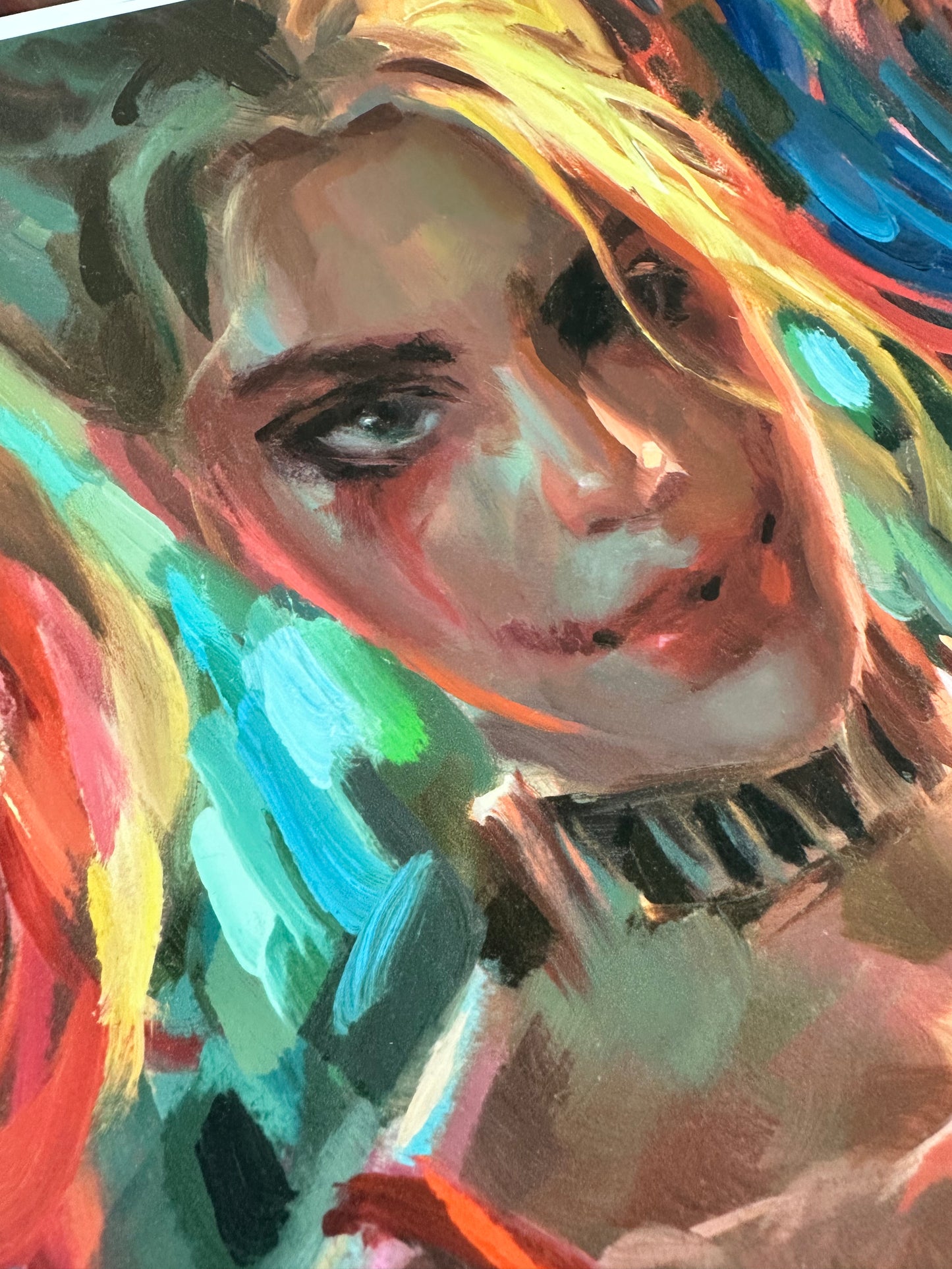 'Harley Quinn' Limited Edition Fine Art Print on Paper by Artist Kai Lun Qu