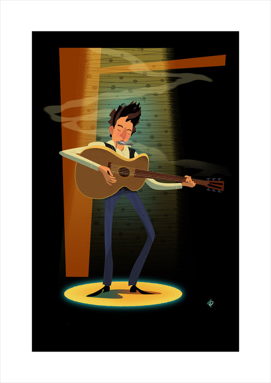 'Blowin in the Wind' Bob Dylan Limited Edition Fine Art Print by Artist Alan Bodner