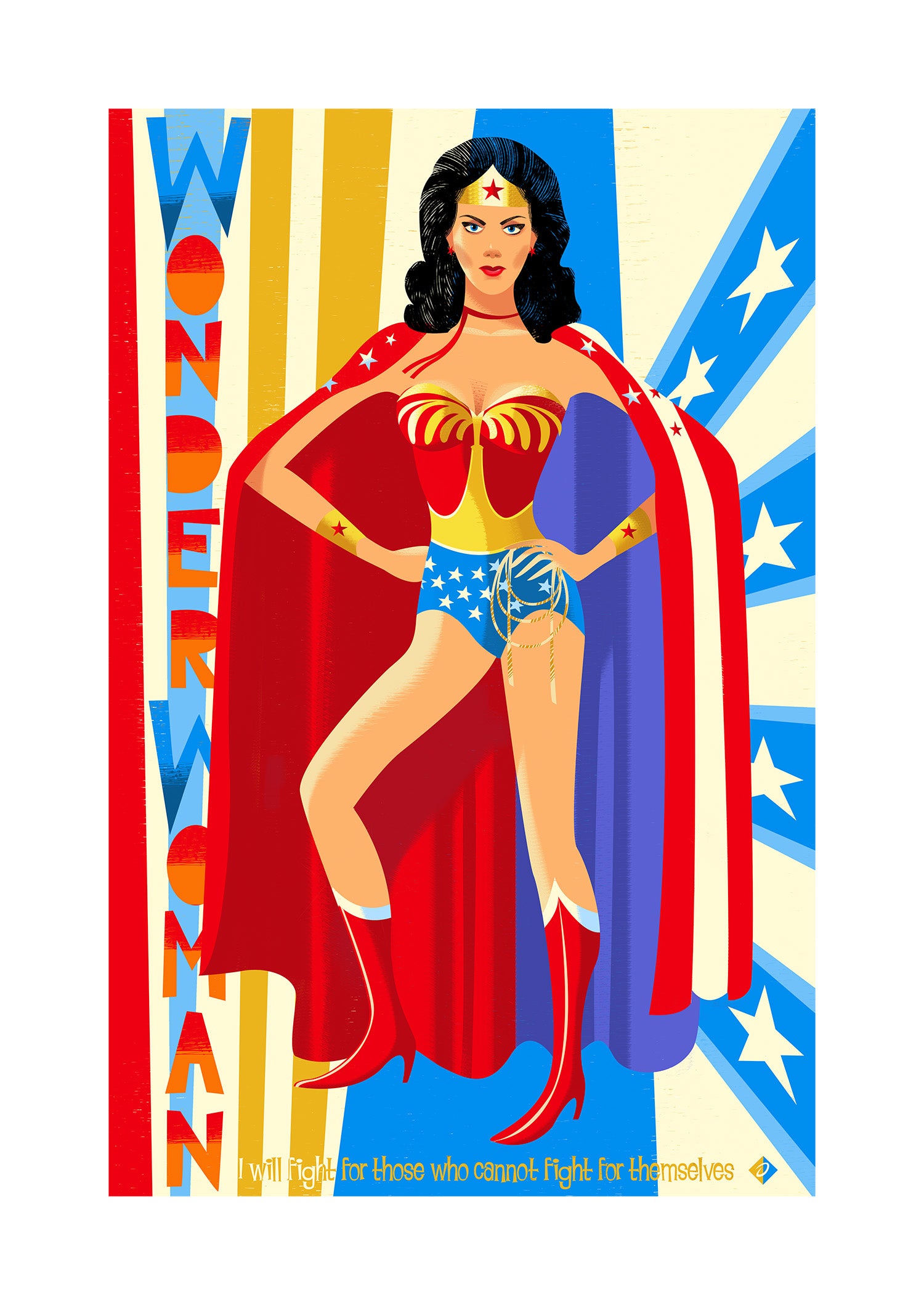 'Wonder Woman' Limited Edition Fine Art Print by Artist Alan Bodner