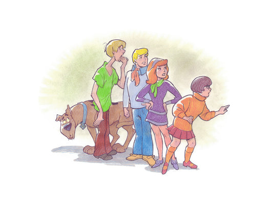 'The Scooby Doo Gang' Limited Edition Fine Art Print by Artist Bob Singer