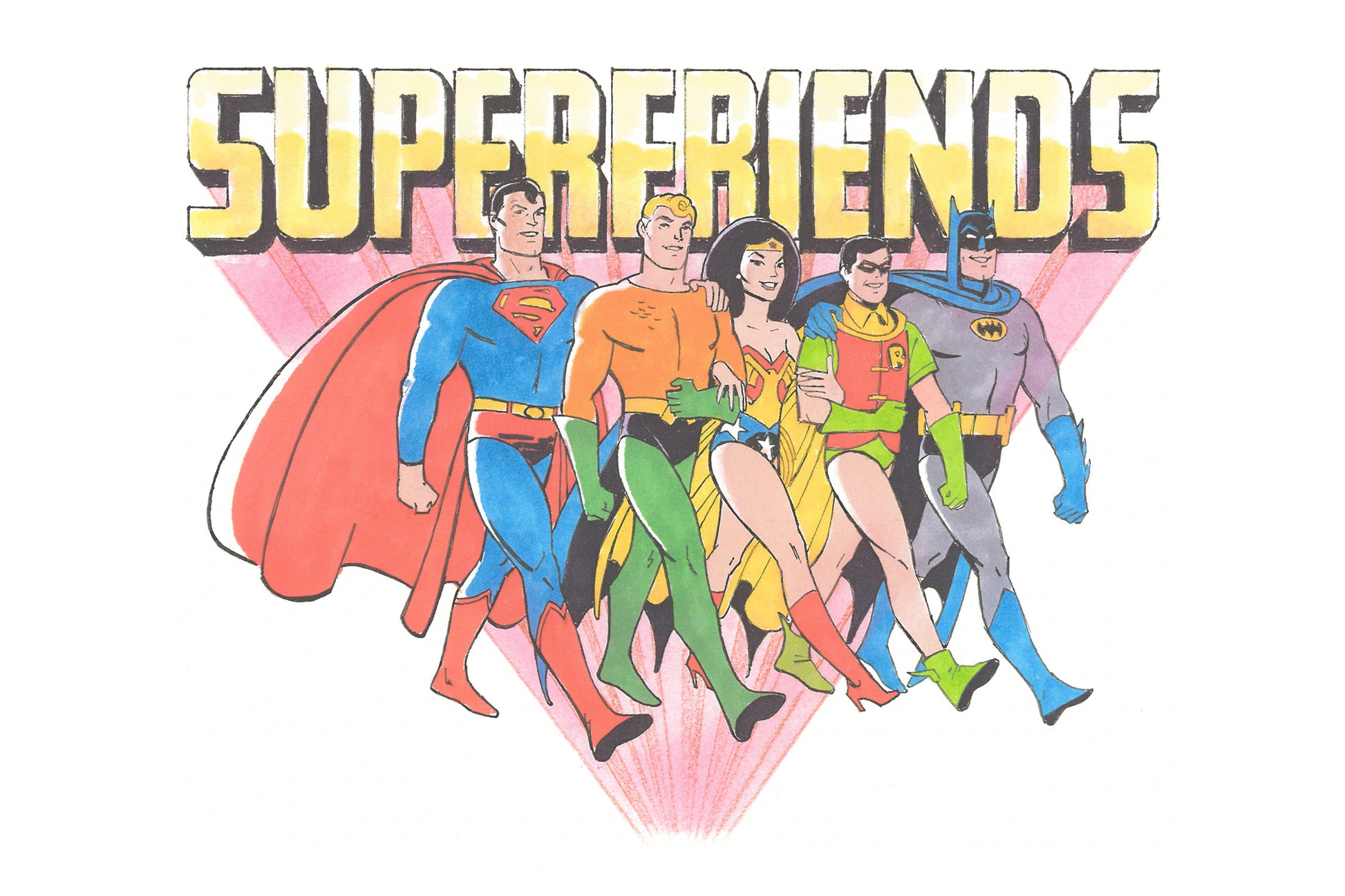 'Superfriends Unite' Limited Edition Fine Art Print by Artist Bob Singer