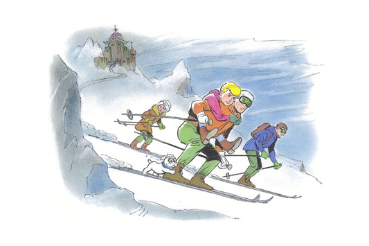 'Jonny Quest Ski' Limited Edition Fine Art Print by Artist Bob Singer