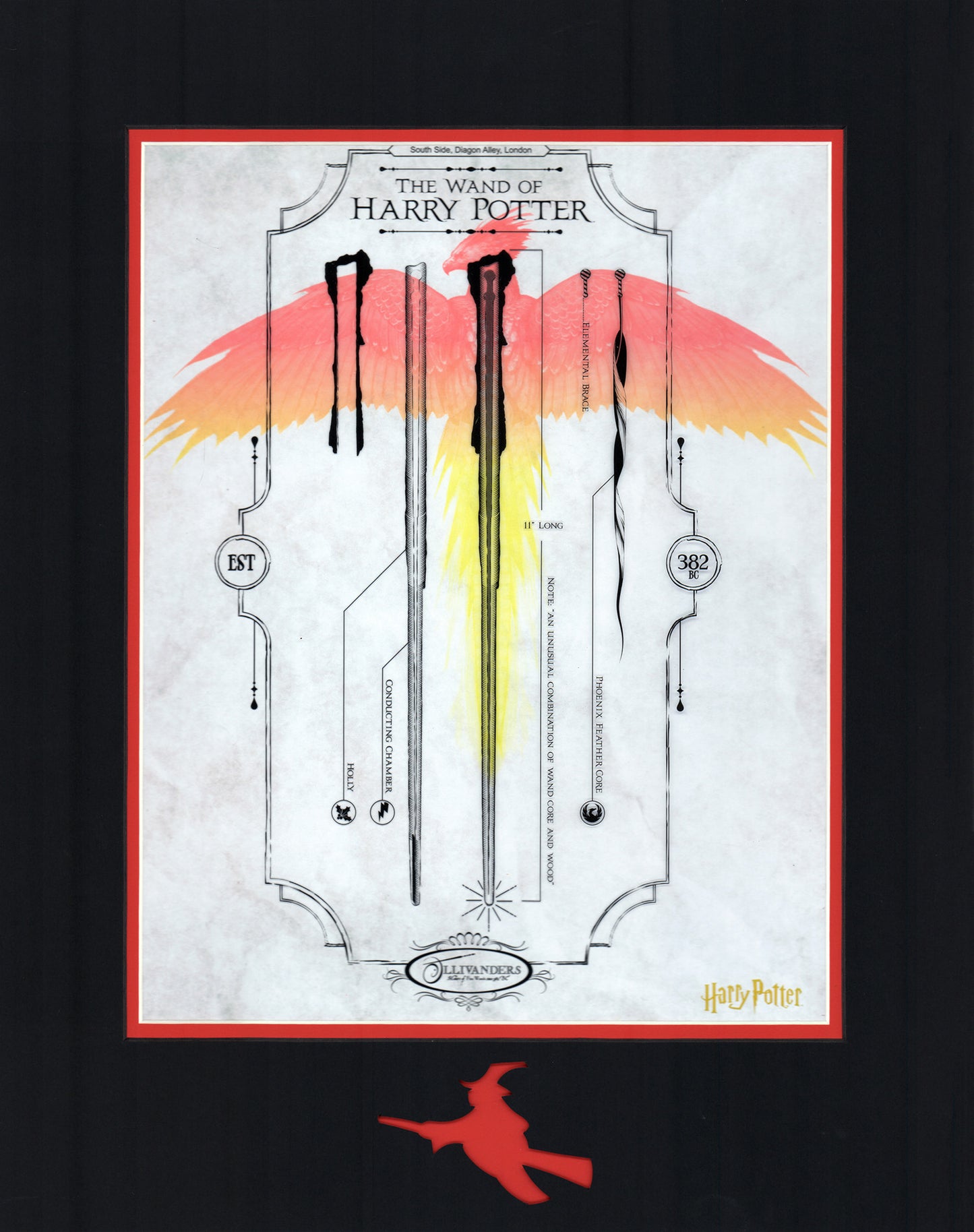 'Harry Potter: Wands' Limited Edition Matted Lithograph Print